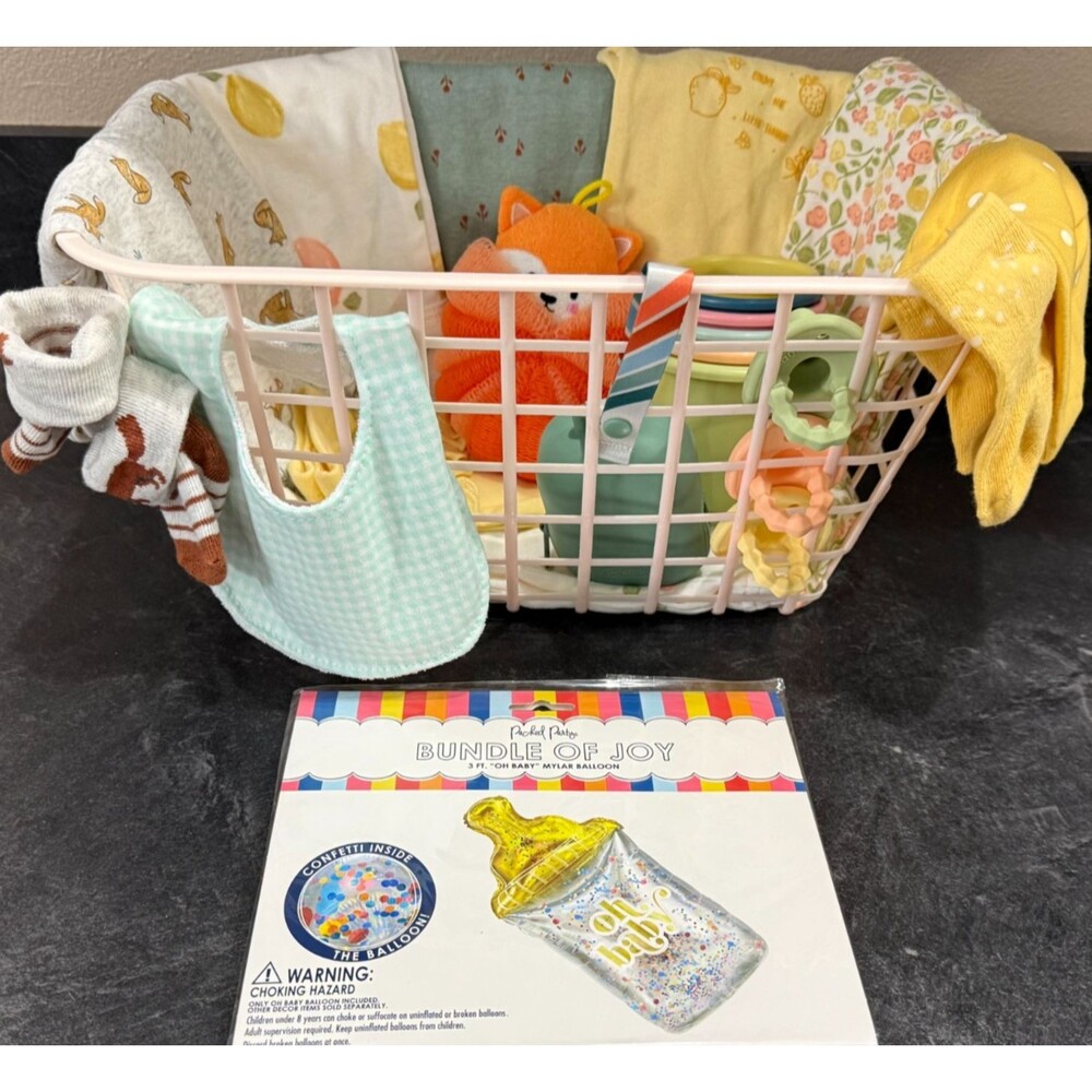 NWT 19 Pc Baby Shower Gift Bundle Preemie Newborn Girl Carters Clothing Toys